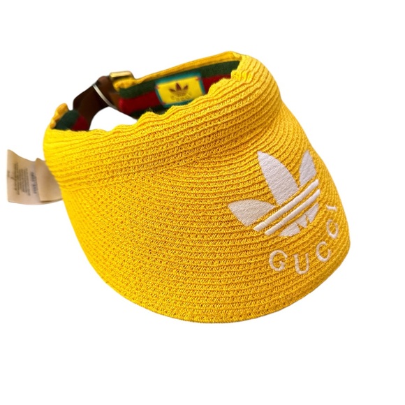GUCCI 👉 ADIDAS COLAB VISOR  HAT 🌟 AUTHENTIC 🌟 - Picture 3 of 9
